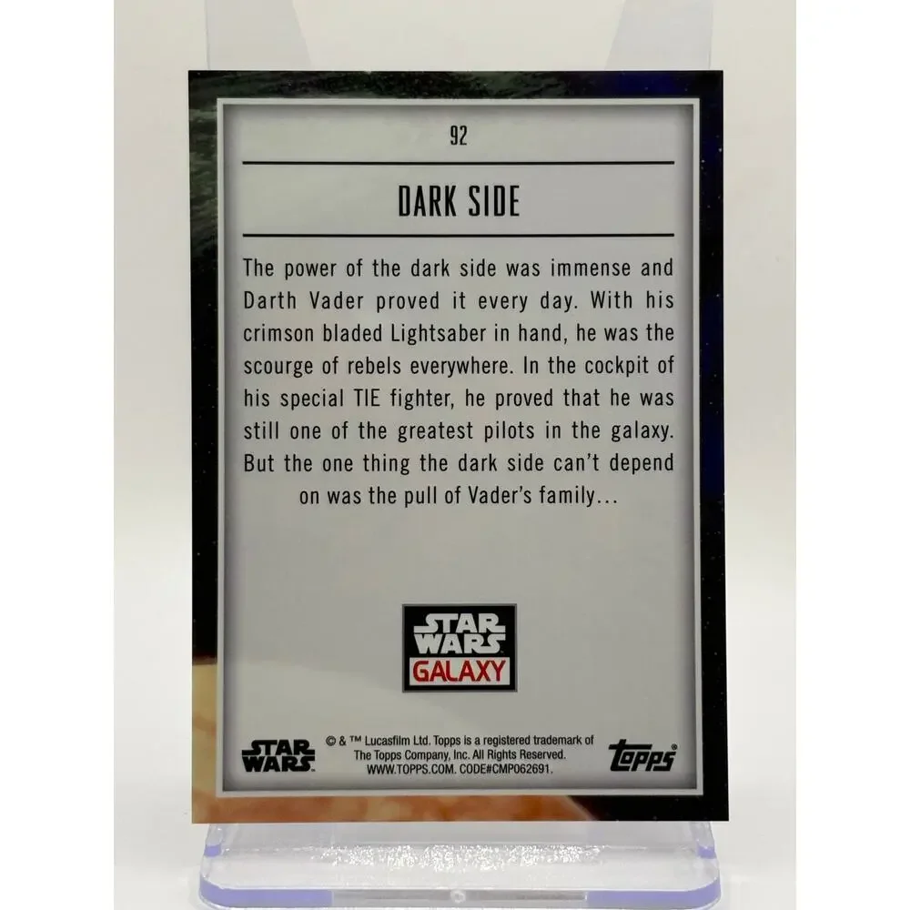 2023 Topps Chrome Galaxy Star Wars Dark Side Darth Vader Atomic 121/150 SP - Picture 2 of 2